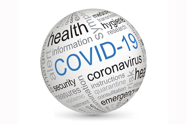 vector covid 19 cells with overlay coronavirus covid 19